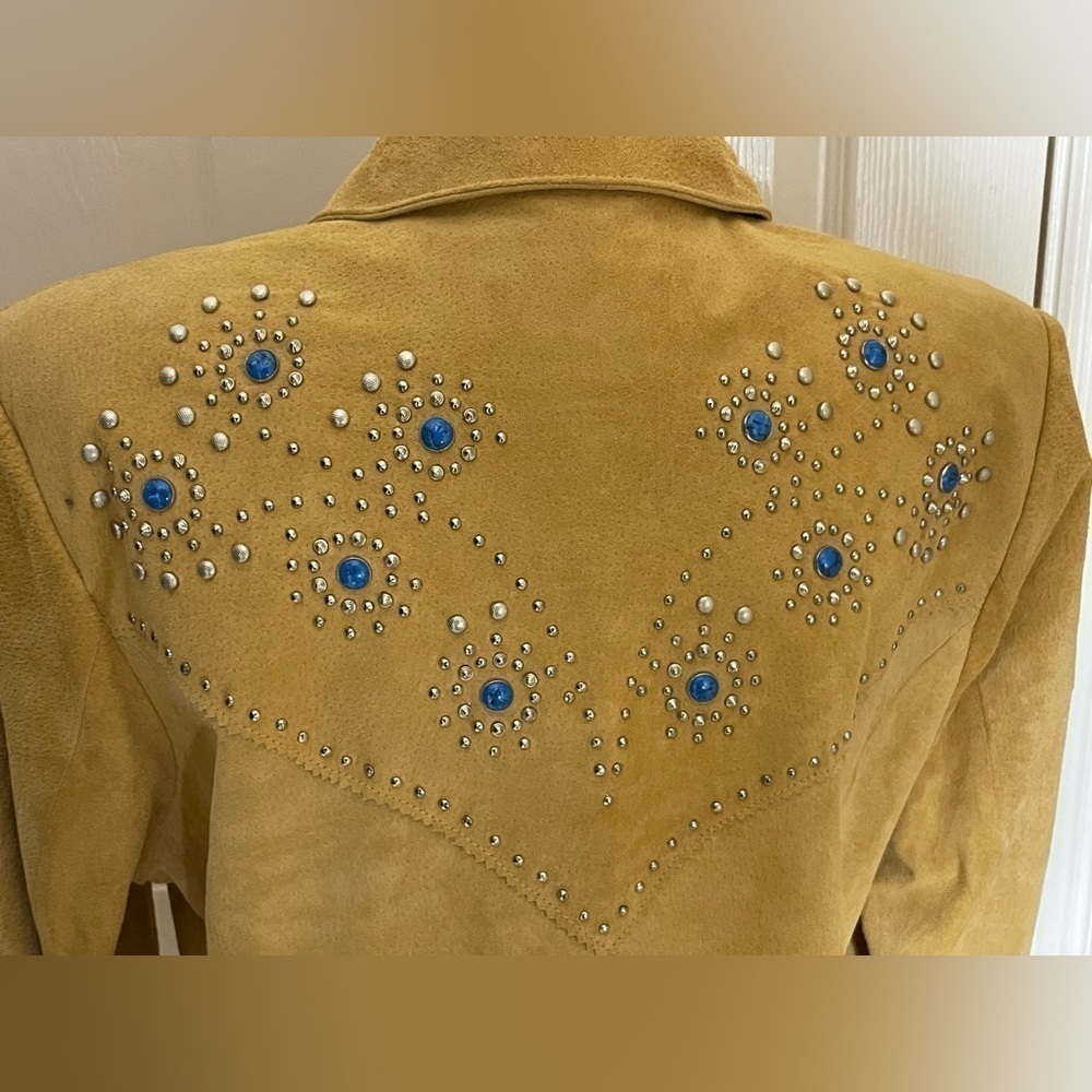 3BWest Women's Suede Leather Jacket Size XL - Picture 11 of 16
